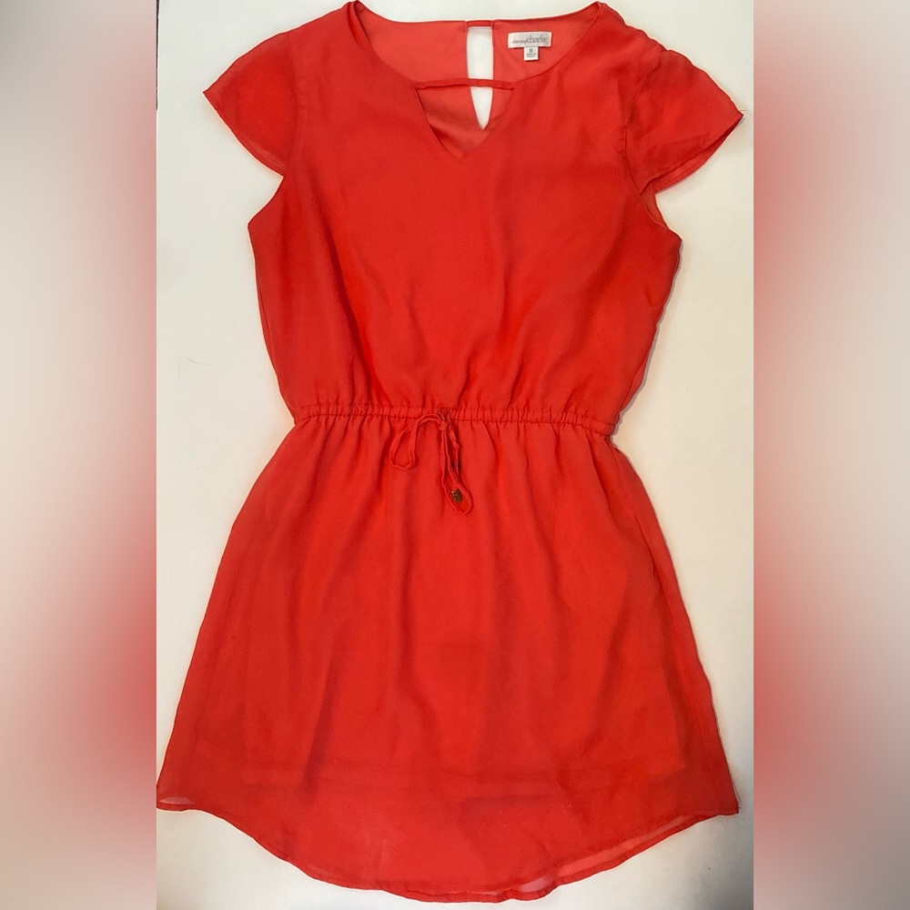 CharmingCharlie Coral Mini-Dress Small